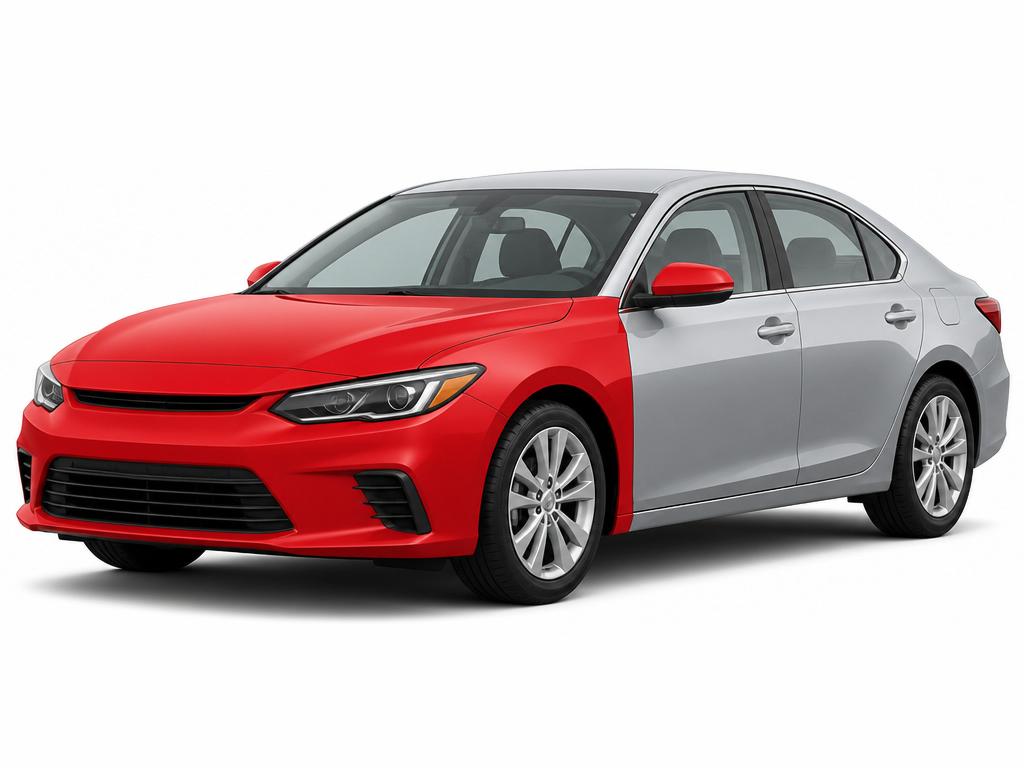 Full Front Package PPF coverage diagram